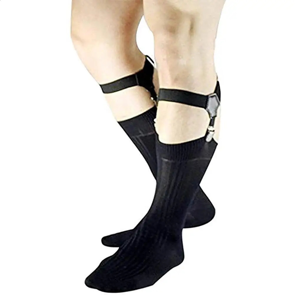 Mens Black Sock Garters Belt Adjustable Elastic Sock Leg Thigh Non-slip Stockings Garter Braces Women Holders Suspenders L3U0 260626 - view 4