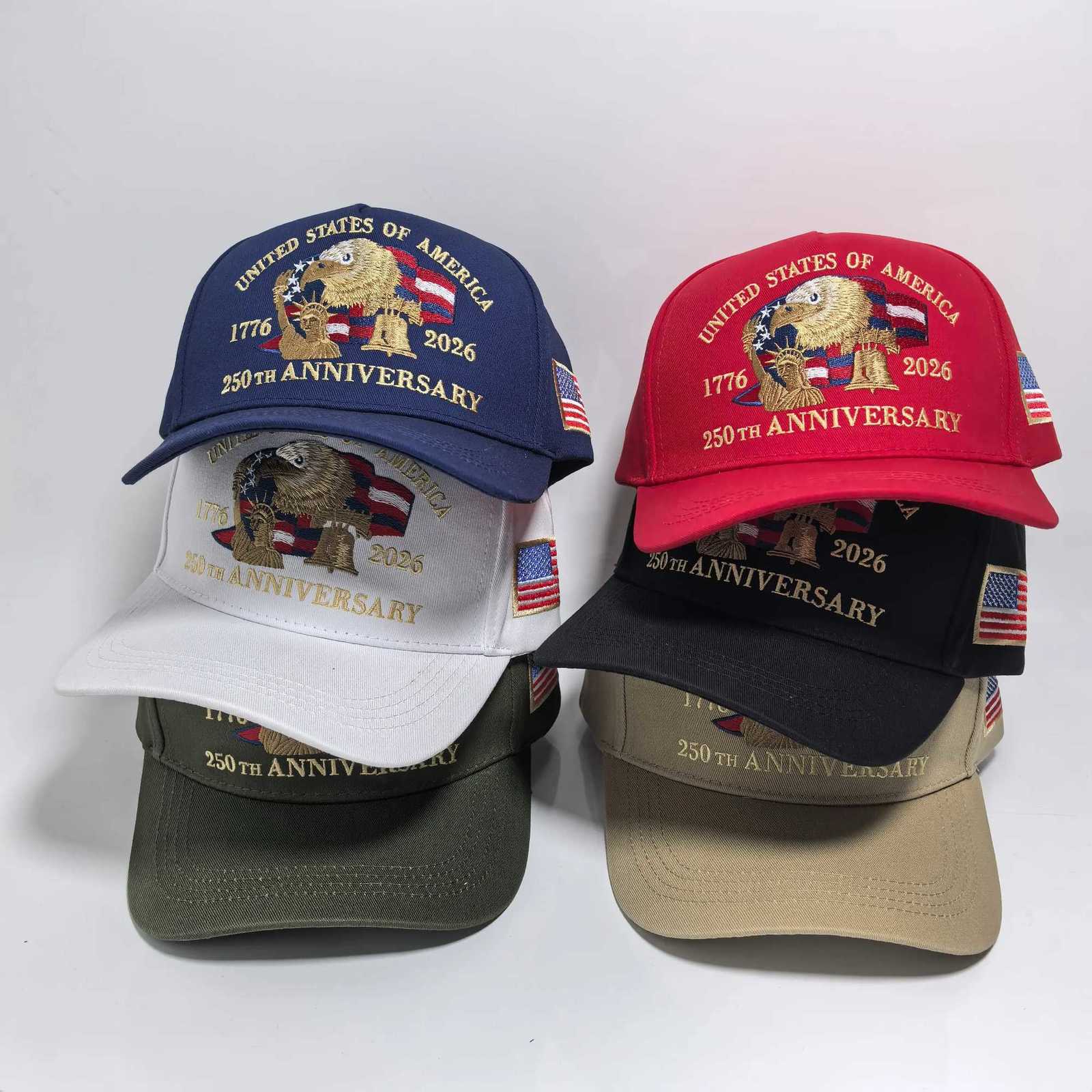 USA 250th Anniversary Baseball 1776-2026 Patriotic Eagle Embroidery Hat Unisex American Flag Adjustable Snapfor Ind M260626 - view 3