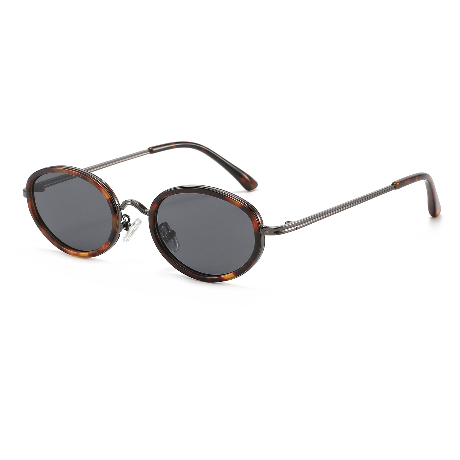20 New European And American Oval Metal Men, Retro Fashion Trend, Niche High-End Sunglasses For Women - view 1
