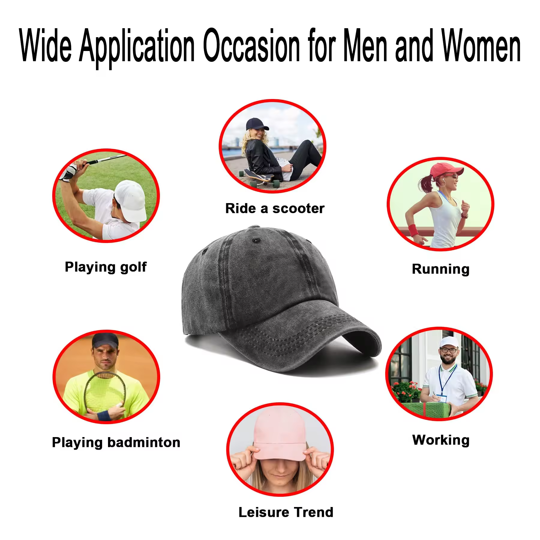 Washed Vintage Distressed Adjustable Plain Cotton Custom Embroidery Logo Baseball Caps Unstructured Dad Hats Adults Sporty Satin - view 5