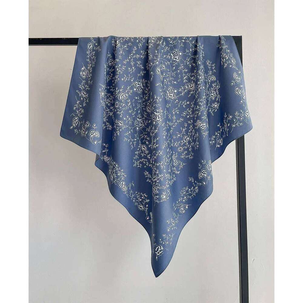 Summer Luxury Brand Square Silk Scarf Women Satin Print Hijab Scarves Pareo Bandana Female Shawl Wrap Headband Foulard 90*90cm 26Y06226 - view 4