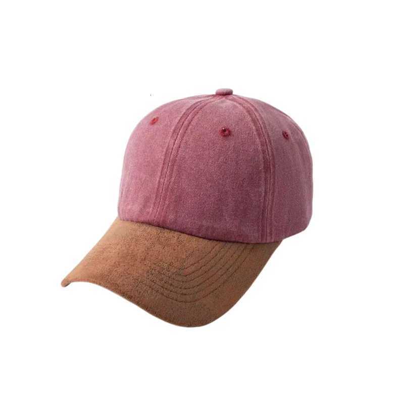 Summer Peaked Spring Unisex Dad Hat Streetwear Sports Hat Men Women Washed Cotton Baseball Solid Color Patchwork Hip-hop M260626 - view 5