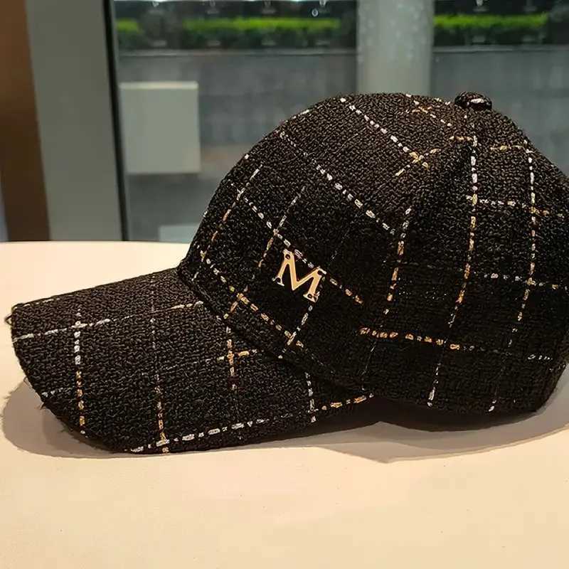 M Patch Baseball Metal Black Elegant Dad Hat Lightweight Adjustable Sun Hat For Women Female M260626 - view 5
