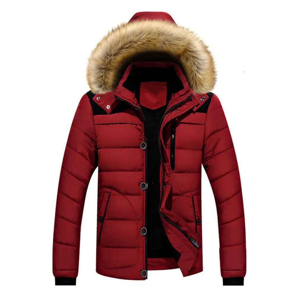 Winter Men's Down Coat Warm Parkas Streetwear Extra Thick Highly Padded Windproof High Collar Male Puffer Jacket J260626 - view 1