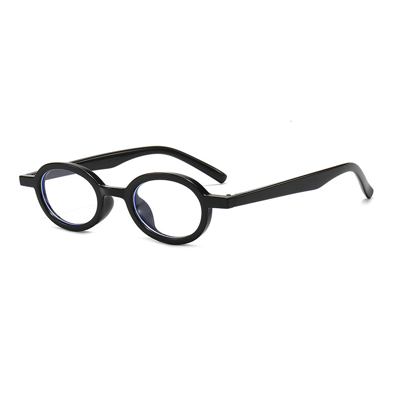 New Oval Eyeglass Frames That Can Be Fitted With Prescription Lenses, Retro Trendy Myopia Gl, Personalized Artistic Blue Light Blocking Non-Prescripti