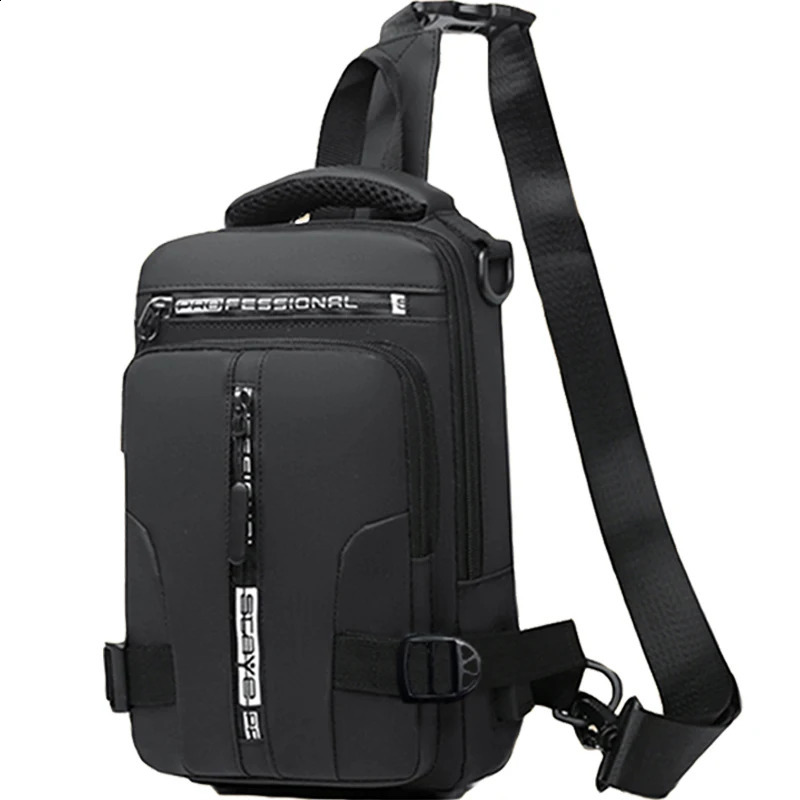 Mens dual-purpose crossbody and shoulder bag multi-functional casual and versatile single-shoulder handbag chest bag 260626 - view 5