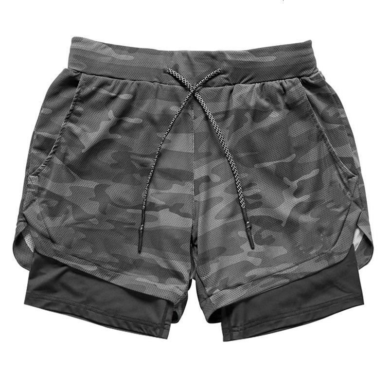 Mens Running Shorts 2 In 1 Fitness Training Shorts Breathable Quick Dry Double Layer Summer Beach Gym Shorts Men 260624 - view 3