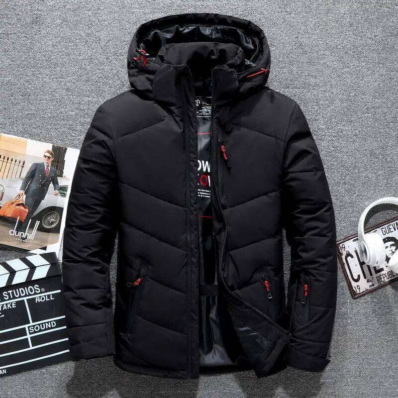 Men's Luxury Winter White Duck Down Jacket Coats Windproof Parka Casual Goose Feather Male Hood Thick Warm Waterproof Jackets J260626 - view 4