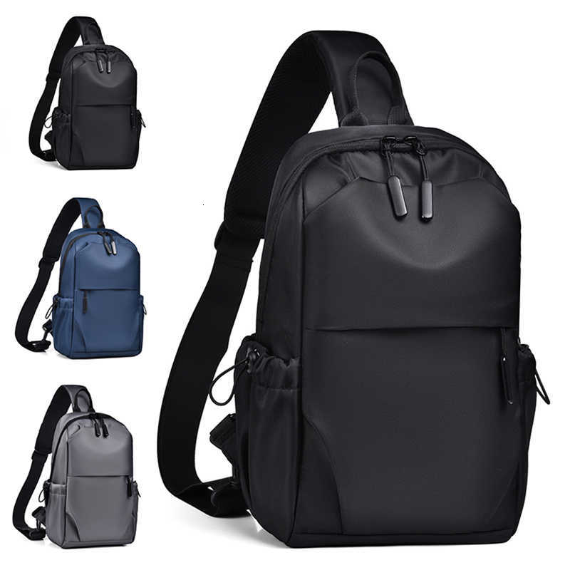 with Mens Multifunctional Chest Bag Adjustable Shoulder Straps Business shoulder bag Suitable for Sports Business Travel Commut M260626