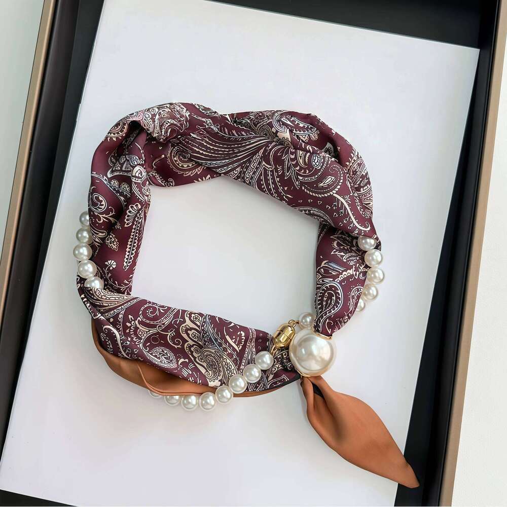 Necklaces Pearls Magnetic Buckles Short Collarbones Clothing Accessories Neck Protection Scar Covering Women's Scarves 26Y06226 - view 5
