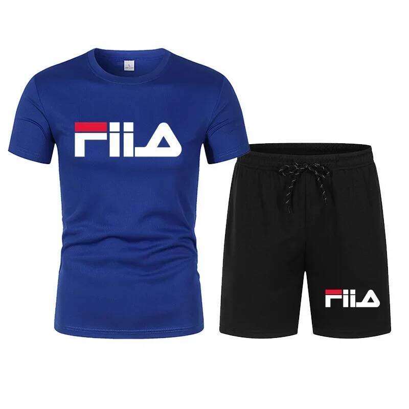2026 hot men's casual summer sportswear breathable mesh short sleeved T-shirt and shorts set 26Y0626 - view 5