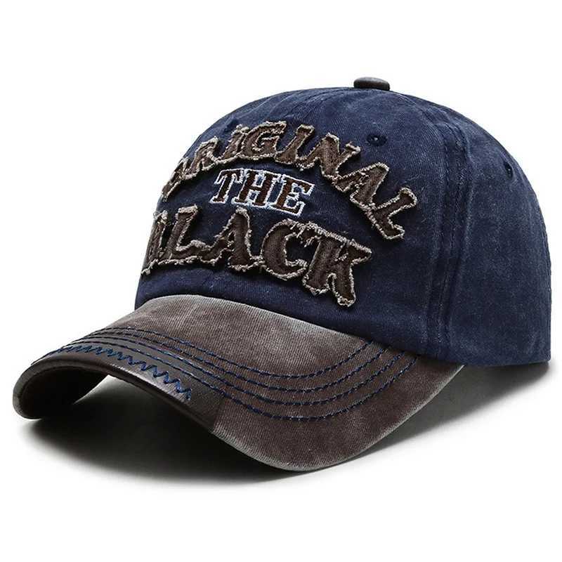 Sports New Outdoor Cotton Coated Wash Baseball Embroidery Patch Black Letter Sunscreen Sunshade Hat Spring And Autumn M260626 - view 6