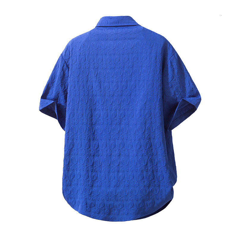 Summer new mens beach-style floral short-sleeve shirt loose casual mens five-quarter sleeve shirt - view 6
