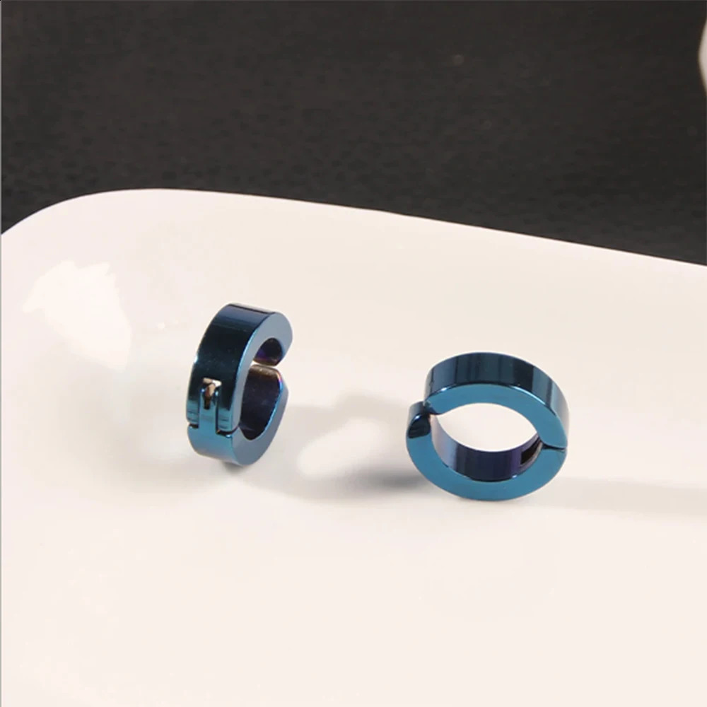 1 Pair of Personalized Punk Stainless Steel MENS Ear Clips 260623 - view 5