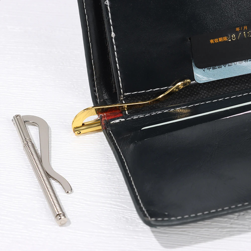 Metal Money Clip Bar Wallet Spring Clamp 70758085MM Simple Bifold Cash Holder Portable Wallet Replace Parts 4Colors For Chose 260626 - view 6