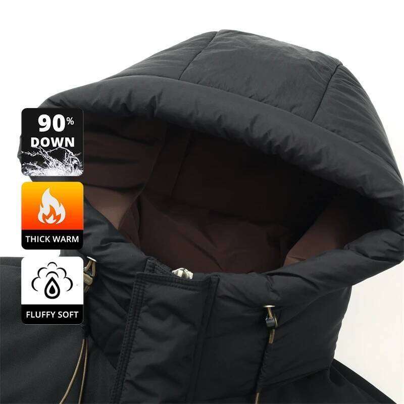 High End 90% White Duck Thick Winter New Brand Hooded Casual Fashion Luxury Mens Down Jackets Windbreaker Puffer Coats W260626 - view 4