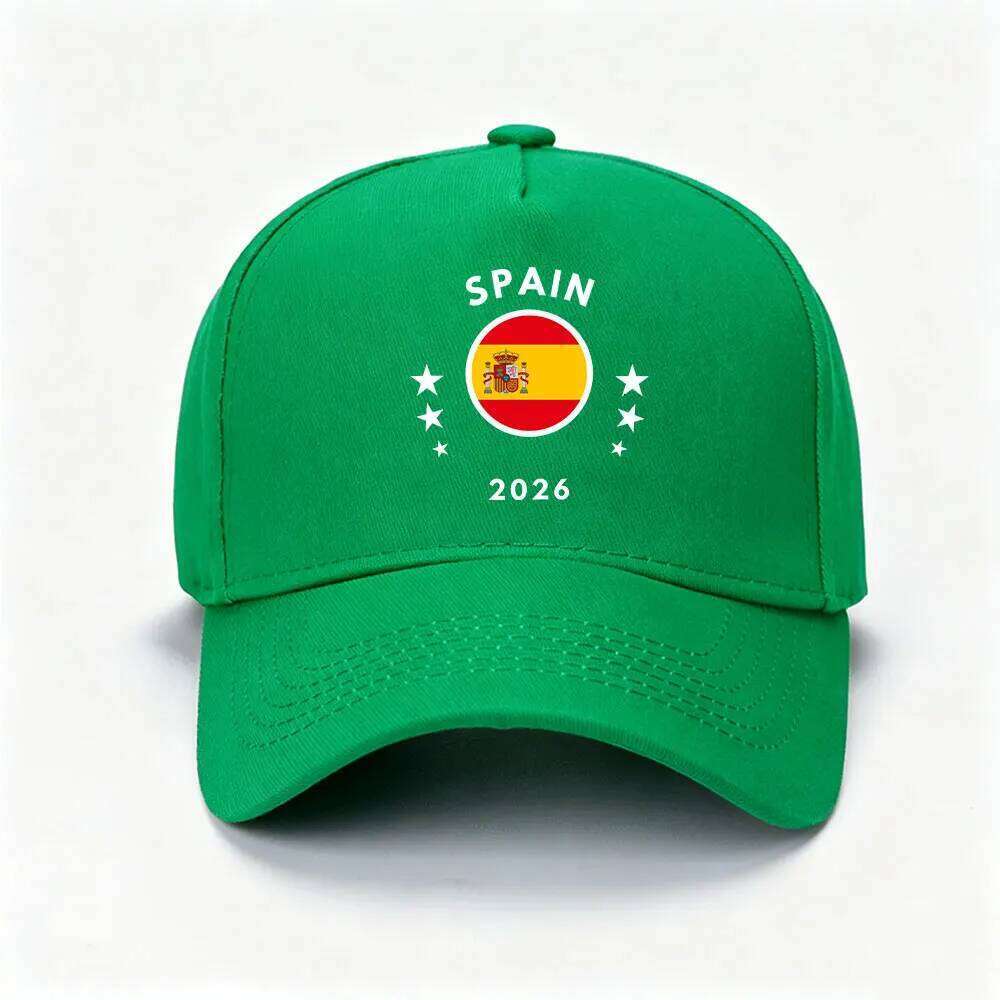 2026 Flag Baseball Spain Football Cap Patriotic Soccer Summer Casual Adjustable Sports Fan Hat Men W260626 - view 7