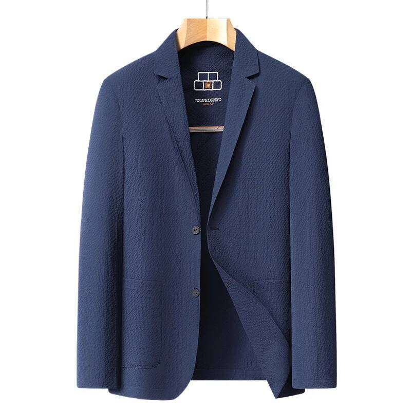 Men's Premium Blazer Top Spring New Summer Solid Color Cool Business Casual Sun Protection Jacket Minimalist Office Urban Wear 26L0626