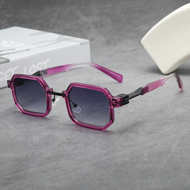Designer's New Retro Hip Hop Personalized Small Box Exquisite Sunglasses Cross Border European And American Travel Sunscreen Sunglasses Advanced - view 9