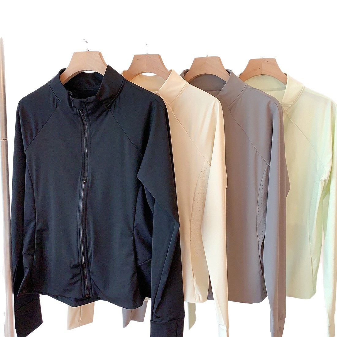 Slim-Fit Stand-Up Collar Sun Protection Jacket With A Cool, Bare-Skin Feel, Casual Sports Yoga Top Comfortable Yoga Clothes - view 6