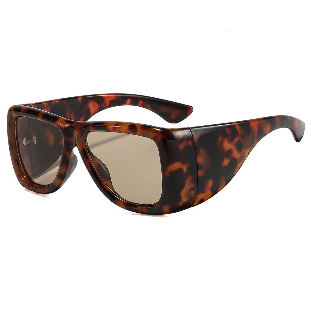 20 New European And American Style Square Large Frame Sunglasses, Popular For Photos, Hip-Hop Fashion, Unique UV Protection Sunglasses - view 5