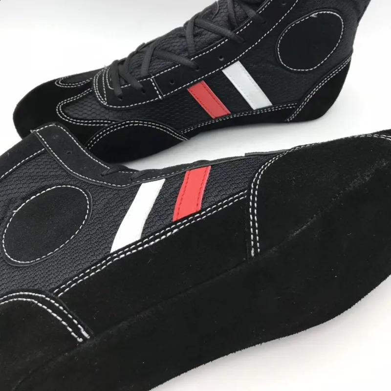 Indoor Soft bottom wrestling shoes Professional Boxing fighting leather Sneakers Training match sports boots Plus Size 3046 260626 - view 6