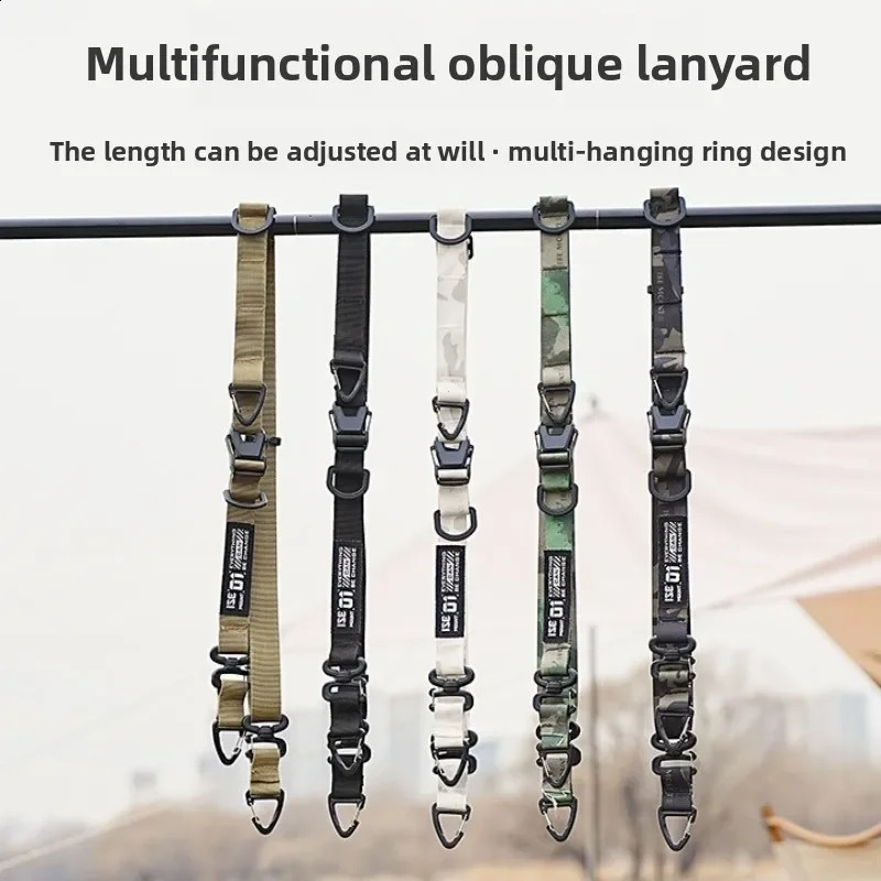 Outdoor Multifunctional Diagonal Hanging Rope With Adjustable Length And Expandable Single Shoulder Crossbody Backpack Strap 260626