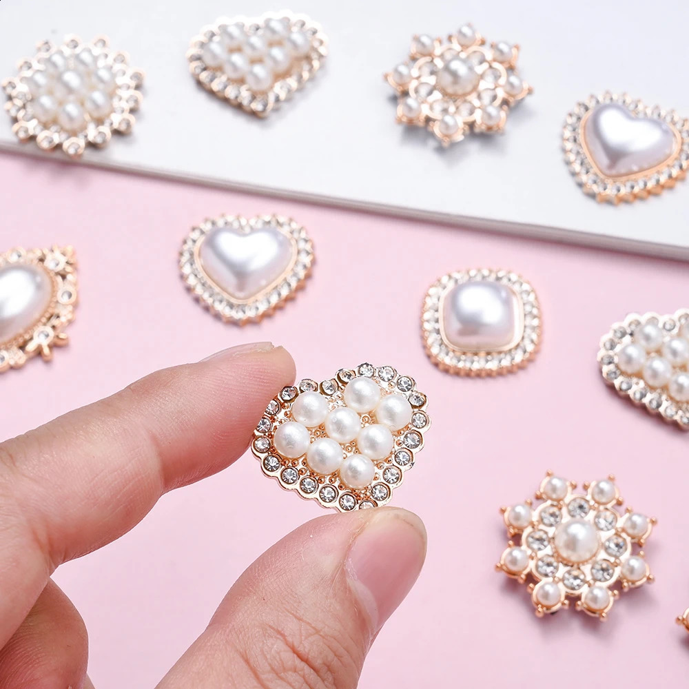 20pcs White Acrylic and Rhinestone Decorative Patches for Jewelry Making DIY Fashion Decoration Clothing and Crafts Accessories 260623 - view 3