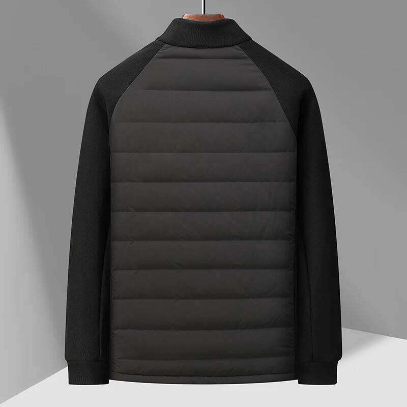 High-quality winter fashion, cool and lightweight hoodie, long-sleeved stand-up collar jacket with 90% down content J260626 - view 6