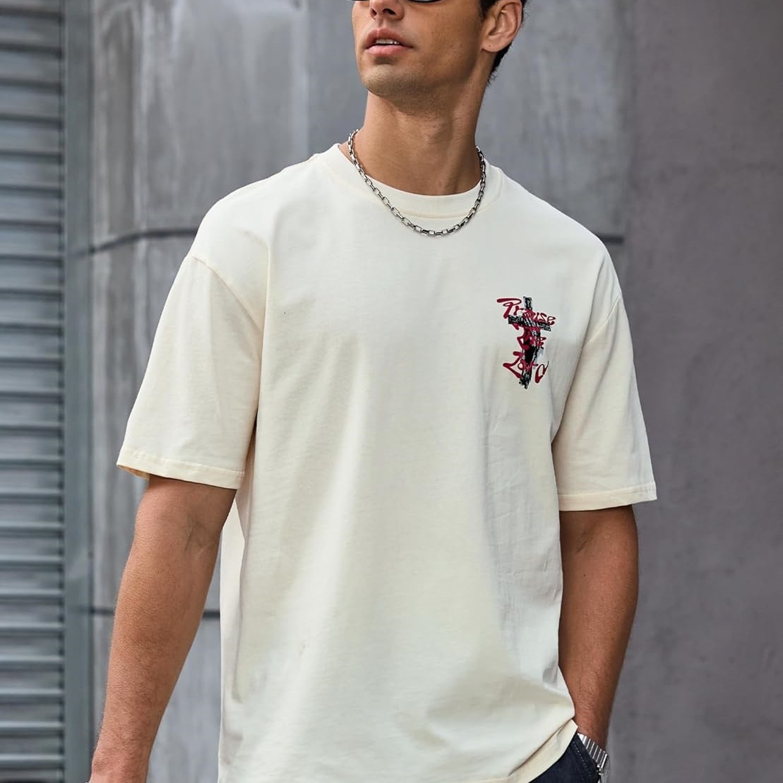 Designer Men Breathable Cotton T-Shirt, Daily Casual Space Theme Tie Dye Short Sleeve Top Plus Size - view 6