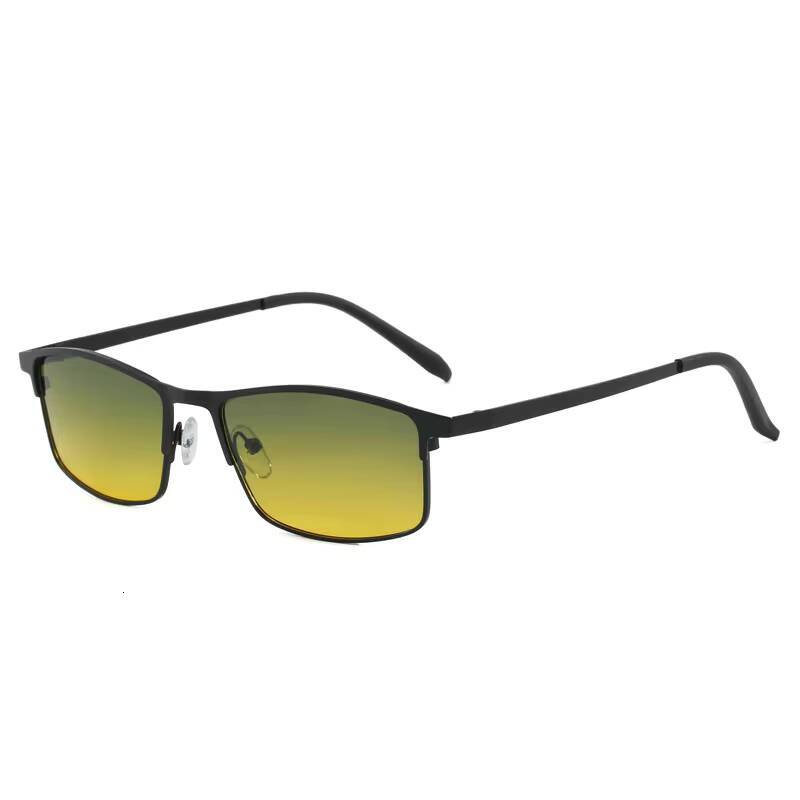 CHALK New Day And Polarized Night Vision Sunglasses For Men, Business Square Style, Driving, Outdoor, Sunscreen, Dark Glas - view 5