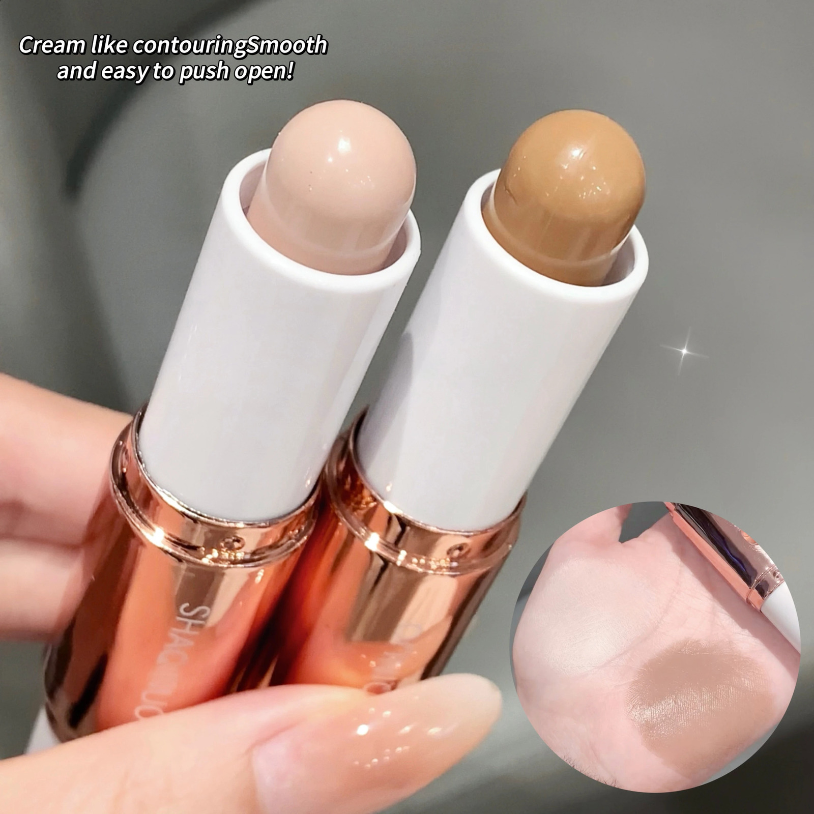 SHAQINUO 2 in 1 Dual Head Highlighter for Face Body Contour and Highlighter Stick for Face and Body 260625 - view 4