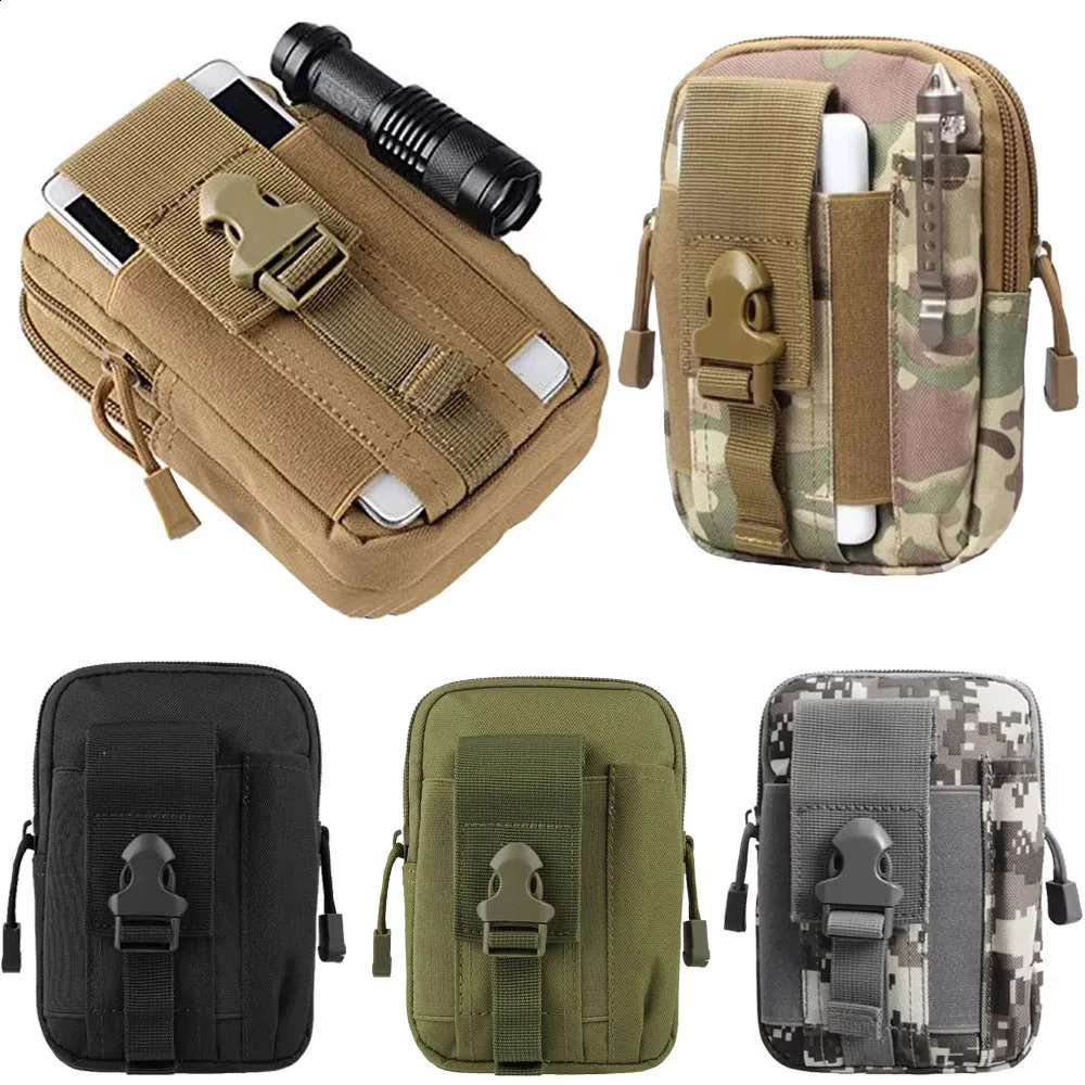 Tactical Waist Bag Outdoor Hunting Molle Bag EDC Pack Multifunction Men Sport Hiking Hunting Working Tools Mobile Phone Pouch 260626