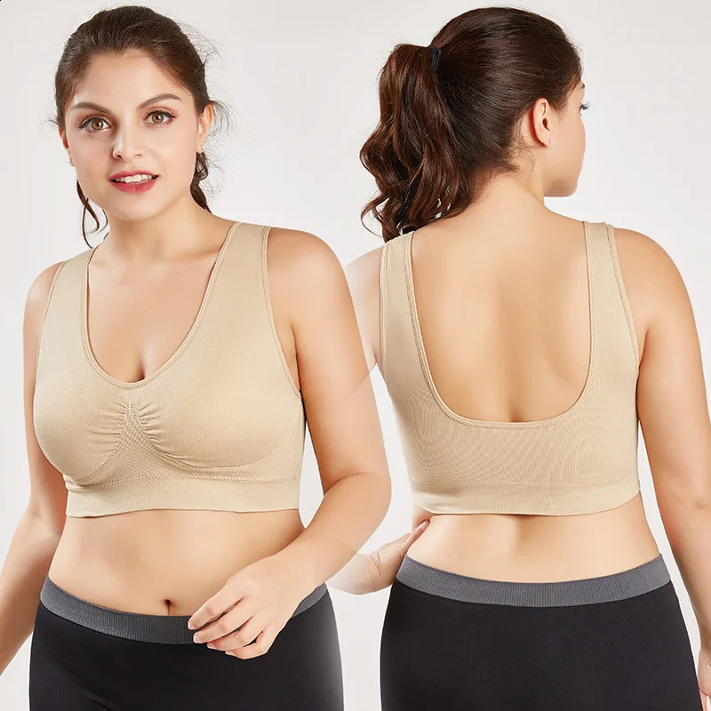 3pcsSet Seamless Push up Yoga Running Bra Wireless Fitness Sports plus Size S5XL Women Removable Pad Underwear 260626 - view 6