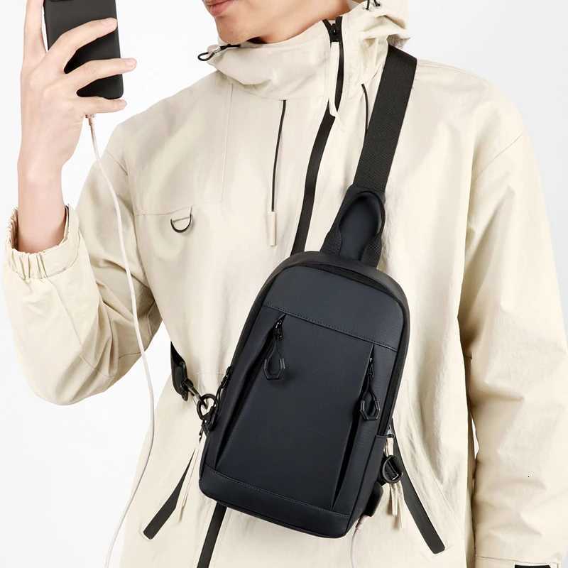 Bag Chest Fashionable Multi Multifunctional Compartment Storagemens Shoulder Bagsuitable for Daily Usesportshikingcycling M260626 - view 3