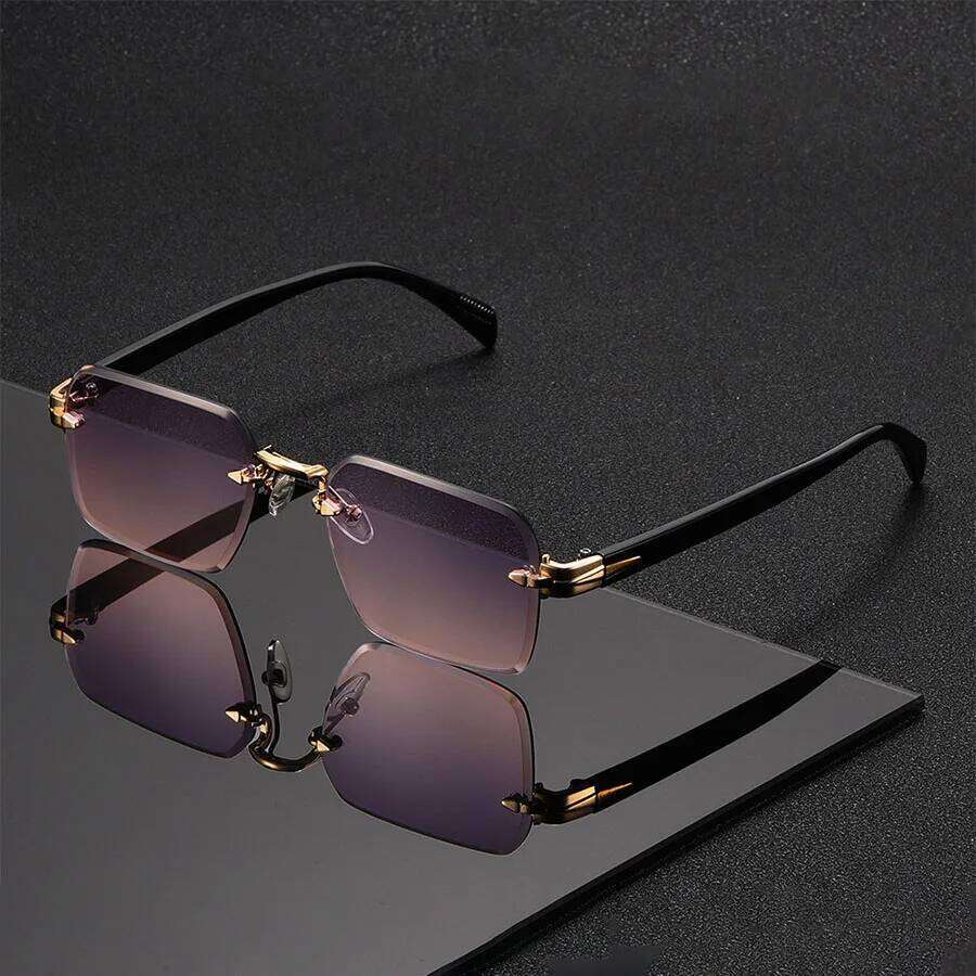 Classic Unisex Fashion Sunglasses Frameless Trendy Eyewear Holiday Costume Suitable Best Gift for Festive Occasions 26Y0626 - view 5
