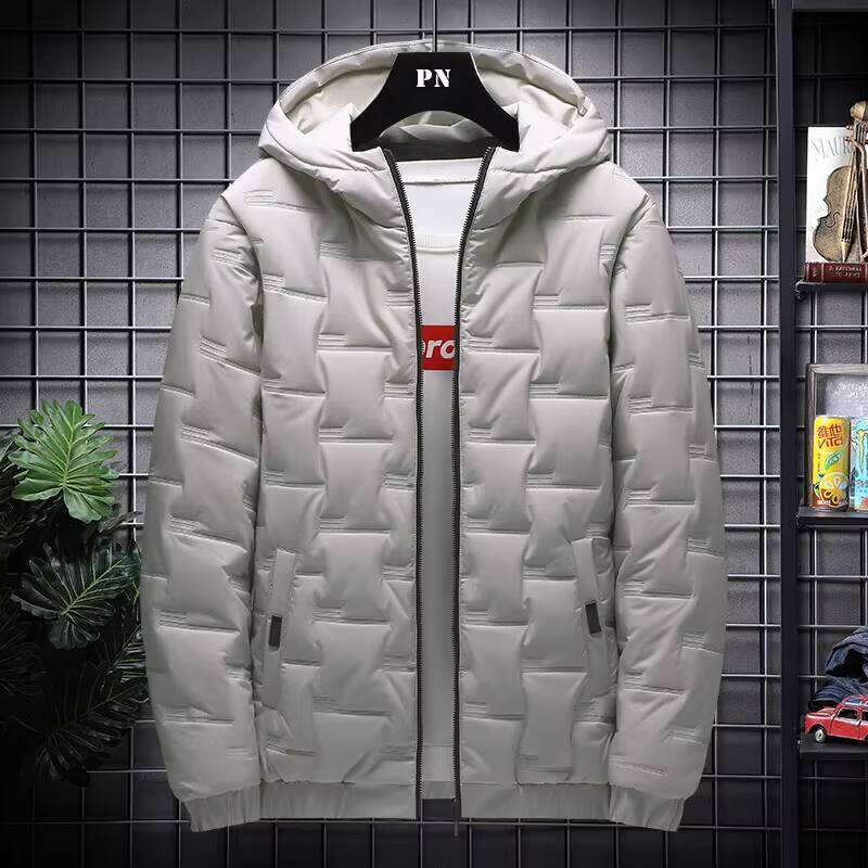 New Winter Men's Clothes Trendy Down Cotton Padded Loose Coats Thickened Warm Bread Jackets with Hats J260626 - view 3