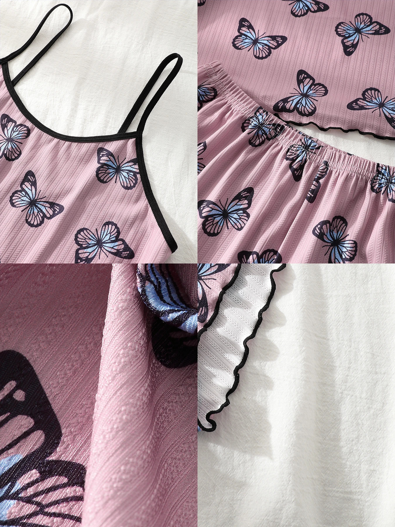 1 Set Women Home Wear Print Cami Top And Shorts Pajama 260625 - view 7