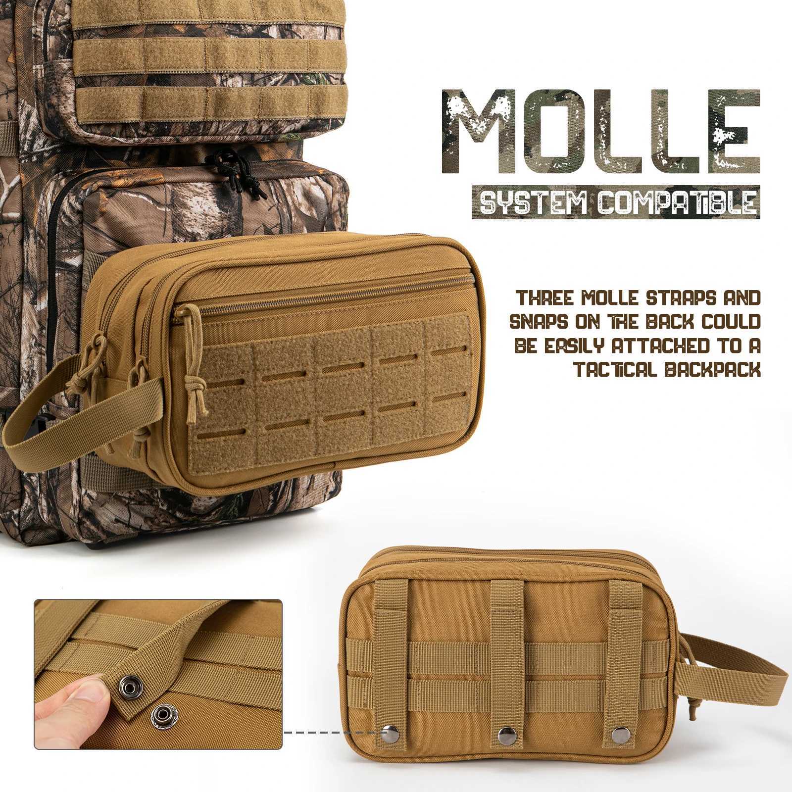 Bag Toiletry Mens Hygiene Tactical Bag EDC Tool Soft Pouches Small Toiletry Bag Mens Shaving Kit Travel Shower Bag M260626 - view 5