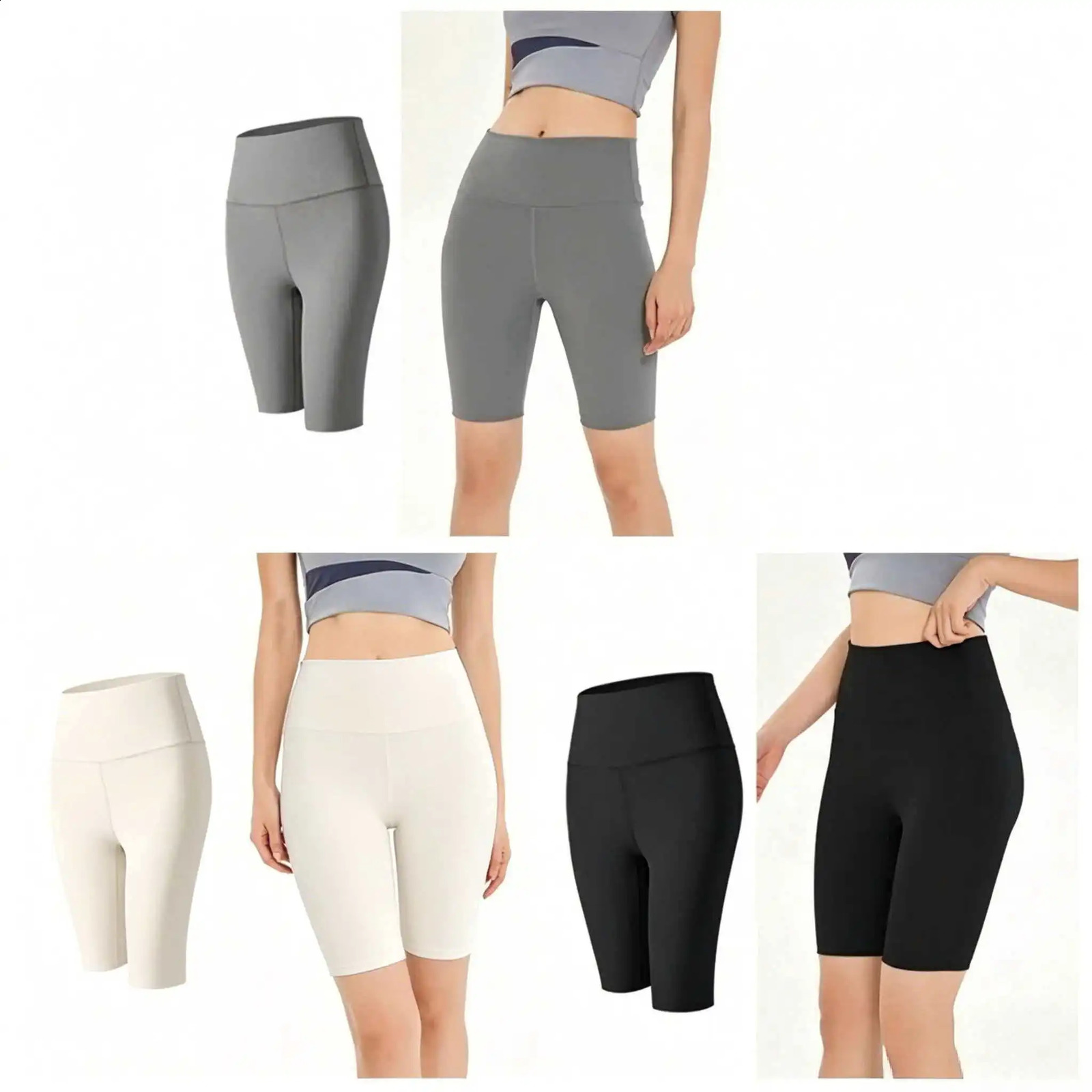 High-Waist Women Yoga Shorts Breathable Quick-drying Fitness Shorts Butt Lift Sports Running Cycling Push-Up Workout Gym Shorts 260626