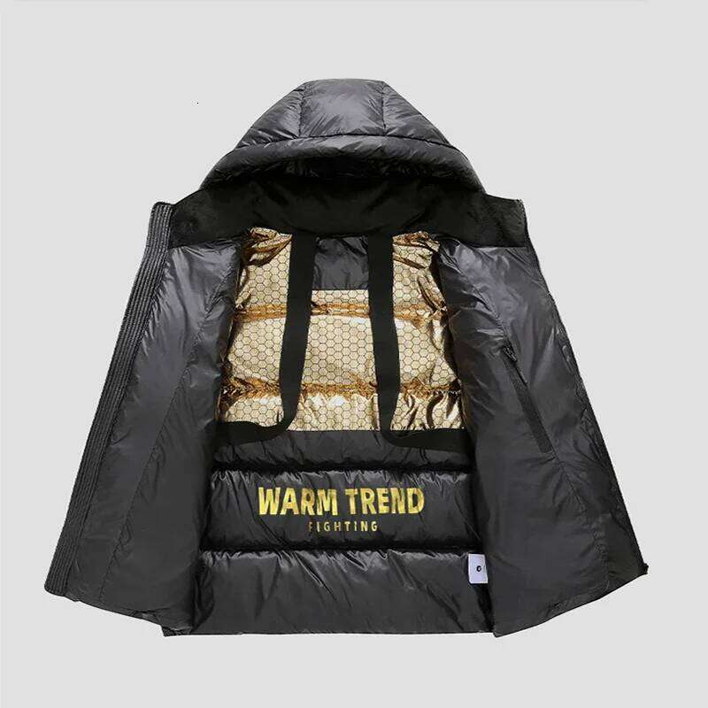 Thick Warm Outerwear Parkas Loose Casual Hooded Puffer Autumn Winter Versatile High-quality Padded Jacket for Men J260626 - view 6