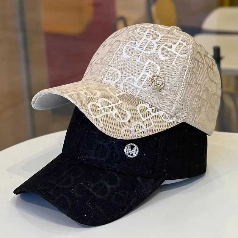 Baseball Womens M Fashion Diamond-Encrusted Metal Letters Spring Summer Casual Sun Protection Shade M260626 - view 3
