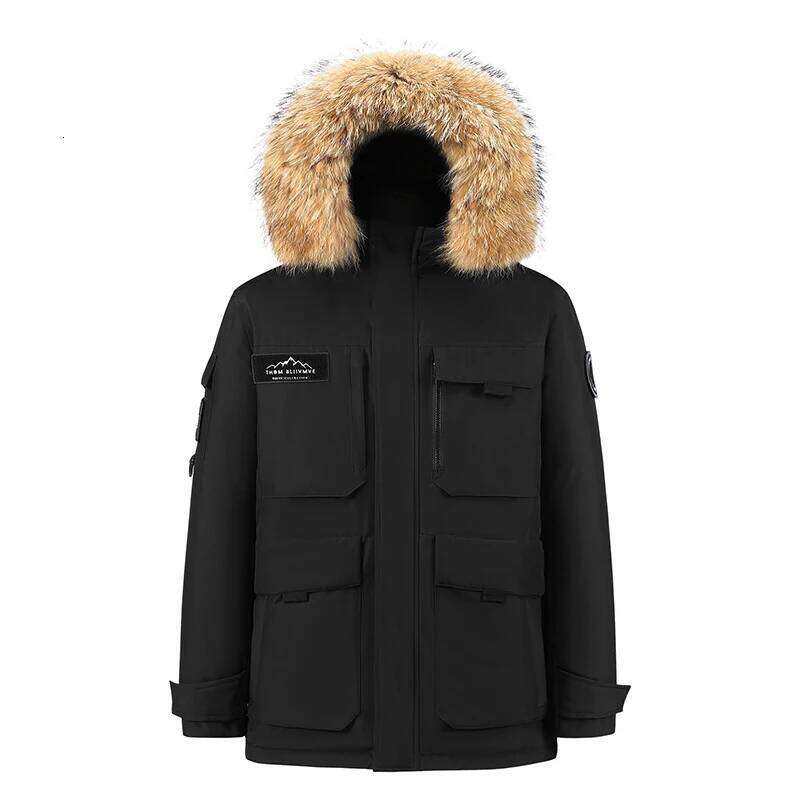 New White Duck Down Jacket Men Men's Coat Windproof Removable Cap Parkas Solid Color Outdoor Casual Hooded Overcoat Clothes W260626 - view 4