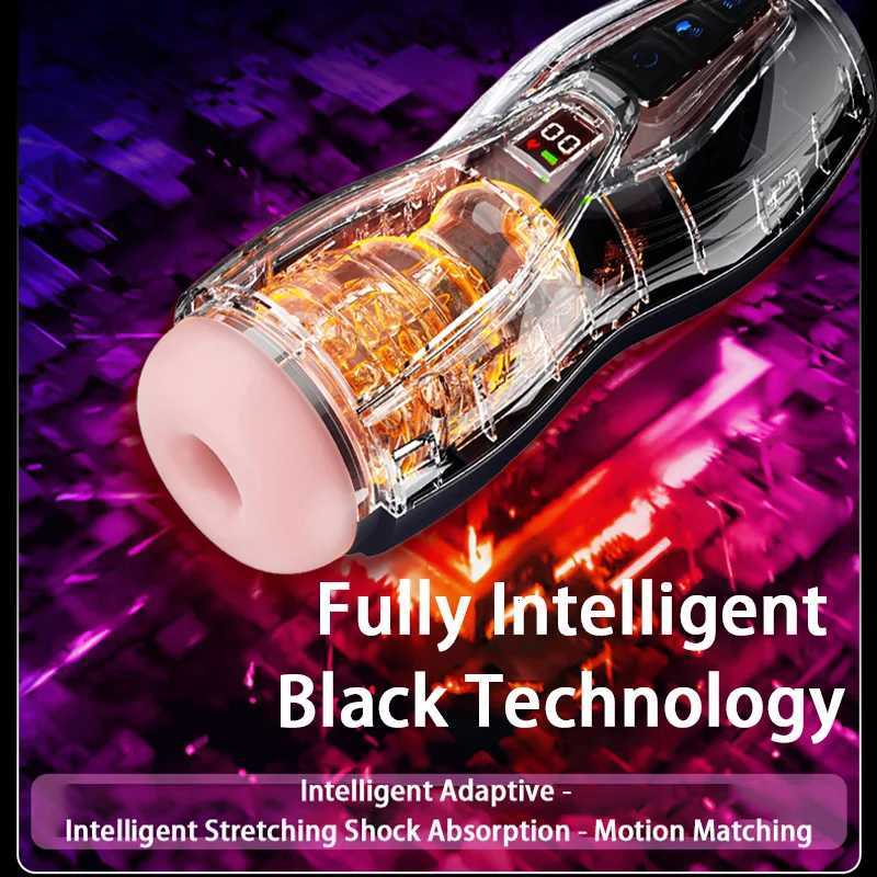telescopic Male automatic masturbator fully thrust sucking artificial vagina voice interactive masturbator male delay training M260626 - view 4