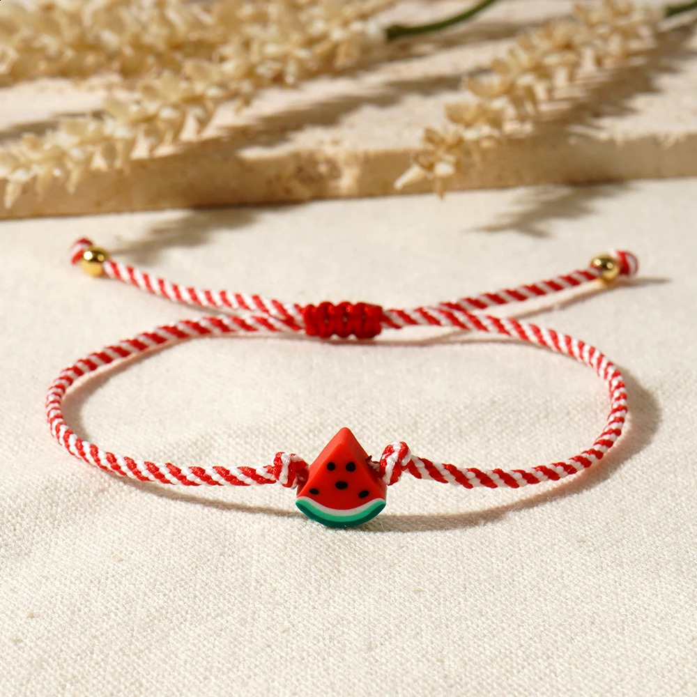 1210pcs Red Friendship Rope Heishi Watermelon Women Bracelet Boho Jewelry As Lucky Gifts For Friend 260617