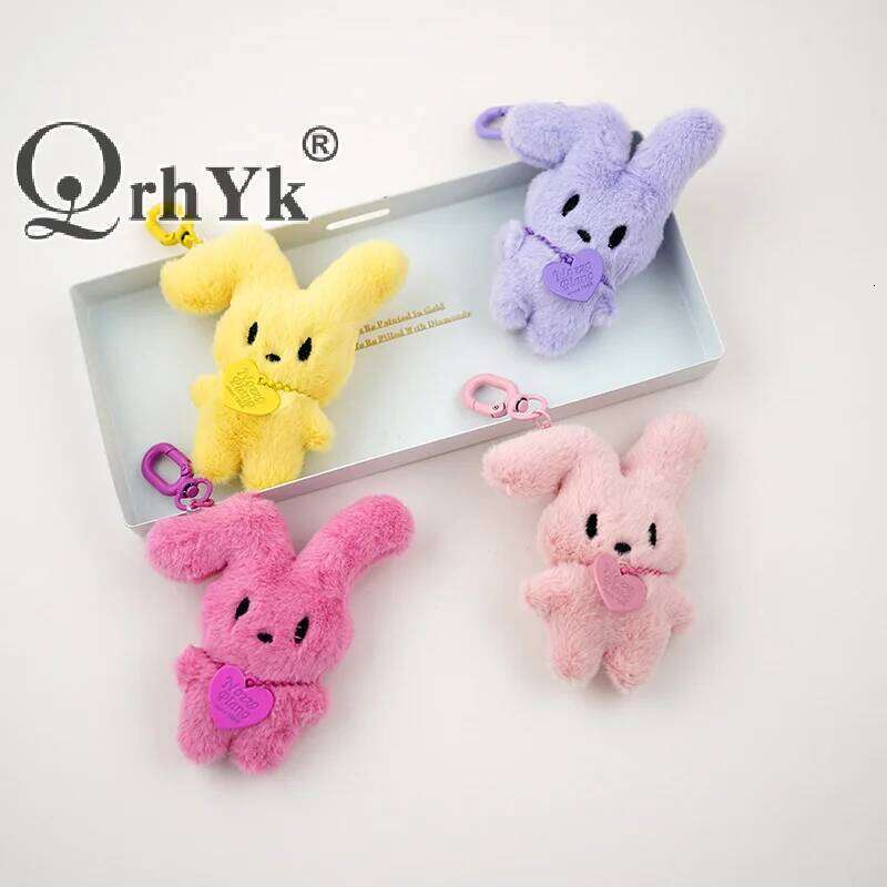 Kawaii Cartoon Rabbit Cute Plush Toys Doll Keychain Creative Backpack Pendant Decoration Kids Children Girls Boys Gifts 26Y0626 - view 5