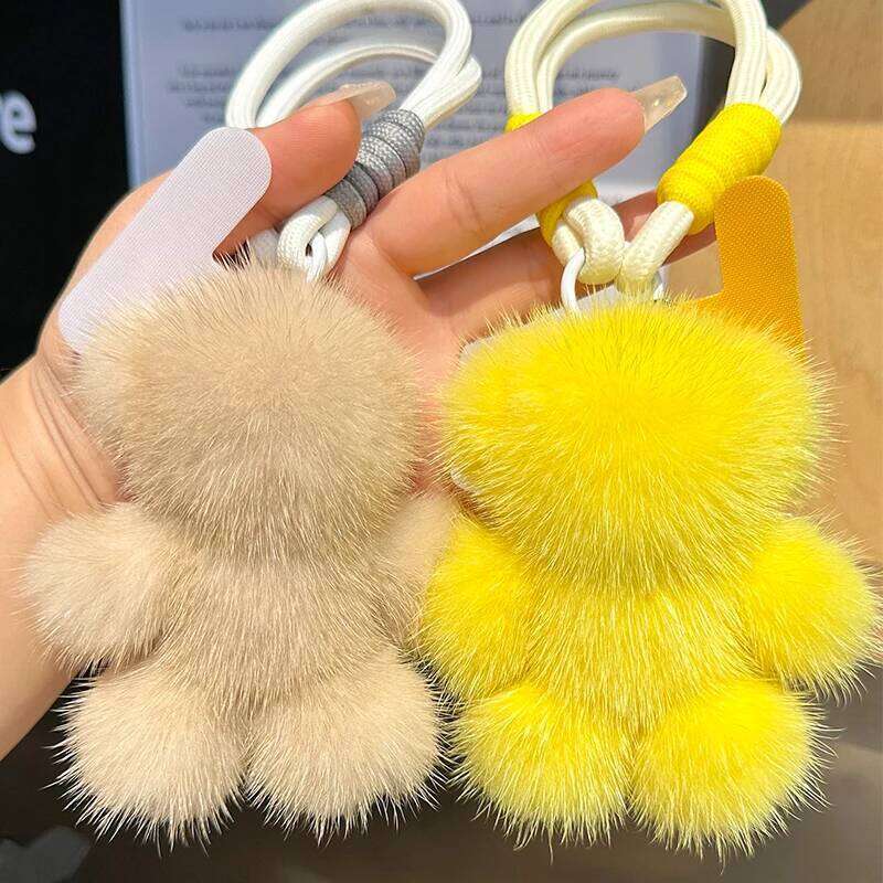 Violent Car Hanging Backpack Creative Little Bear Plush Keychain Gift For Phone 26Y0626 - view 4