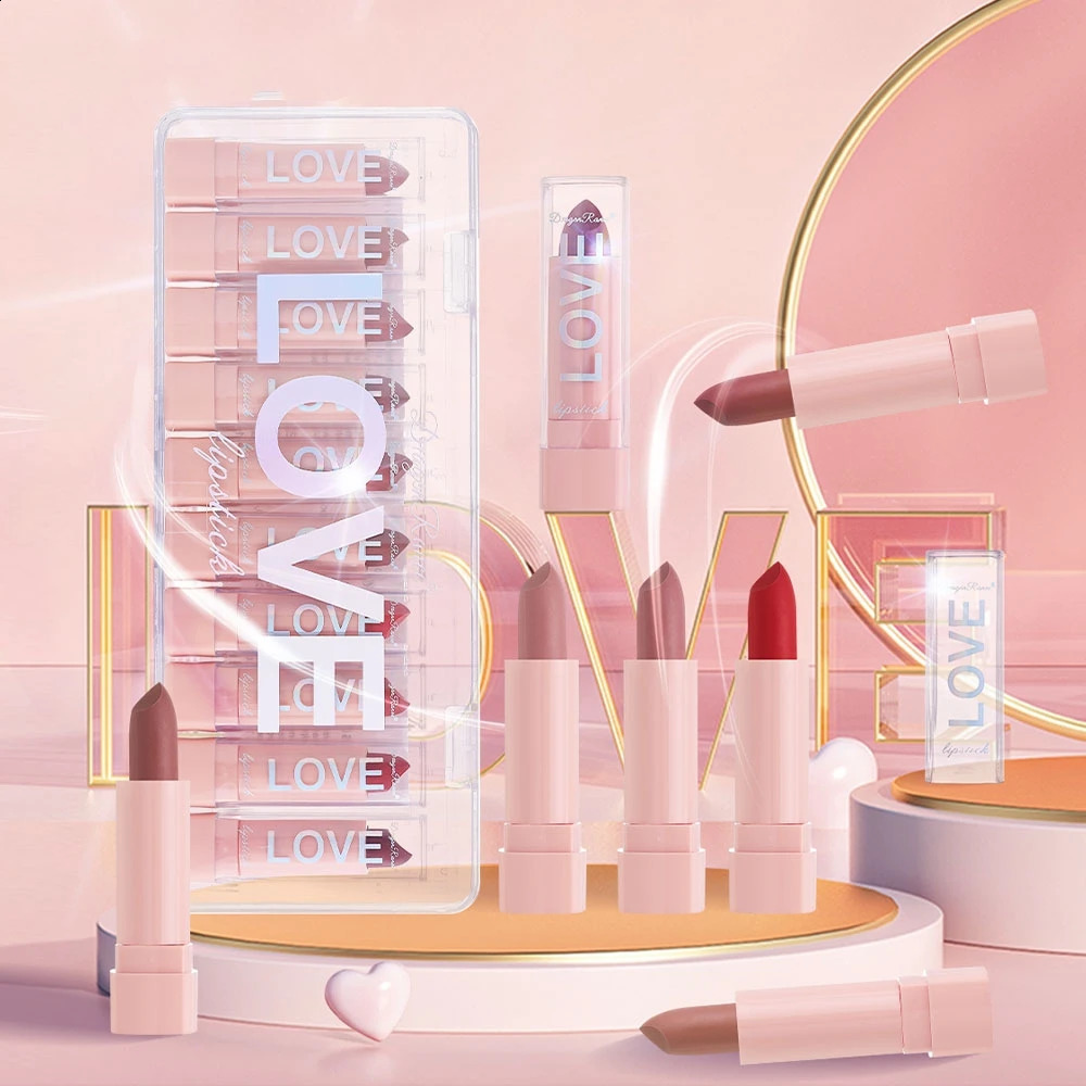Ten Lipstick Set for Autumn and Winter Matte Waterproof Lips Non-Fading Non-Stick Cup and Complexion Lip Gloss 260618 - view 4