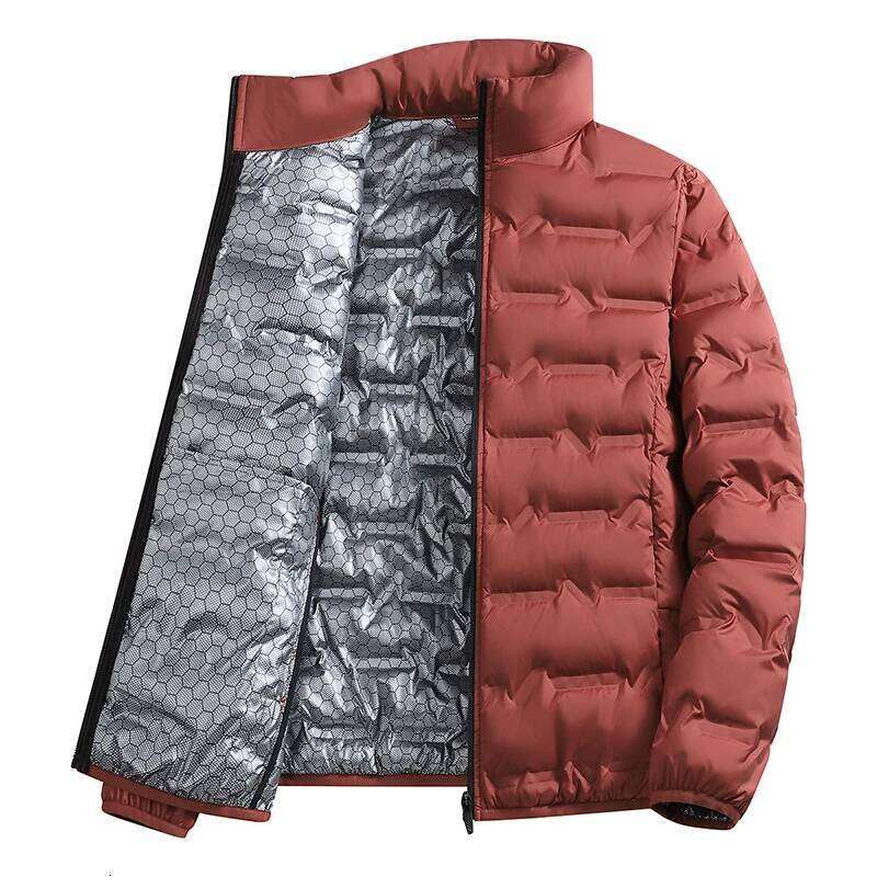 Outdoor Windproof Outerwear Winter Casual Warm Men Fleece-lined Jacket Solid Color Thicken Male Fashion Stand Collar Coats J260626 - view 4