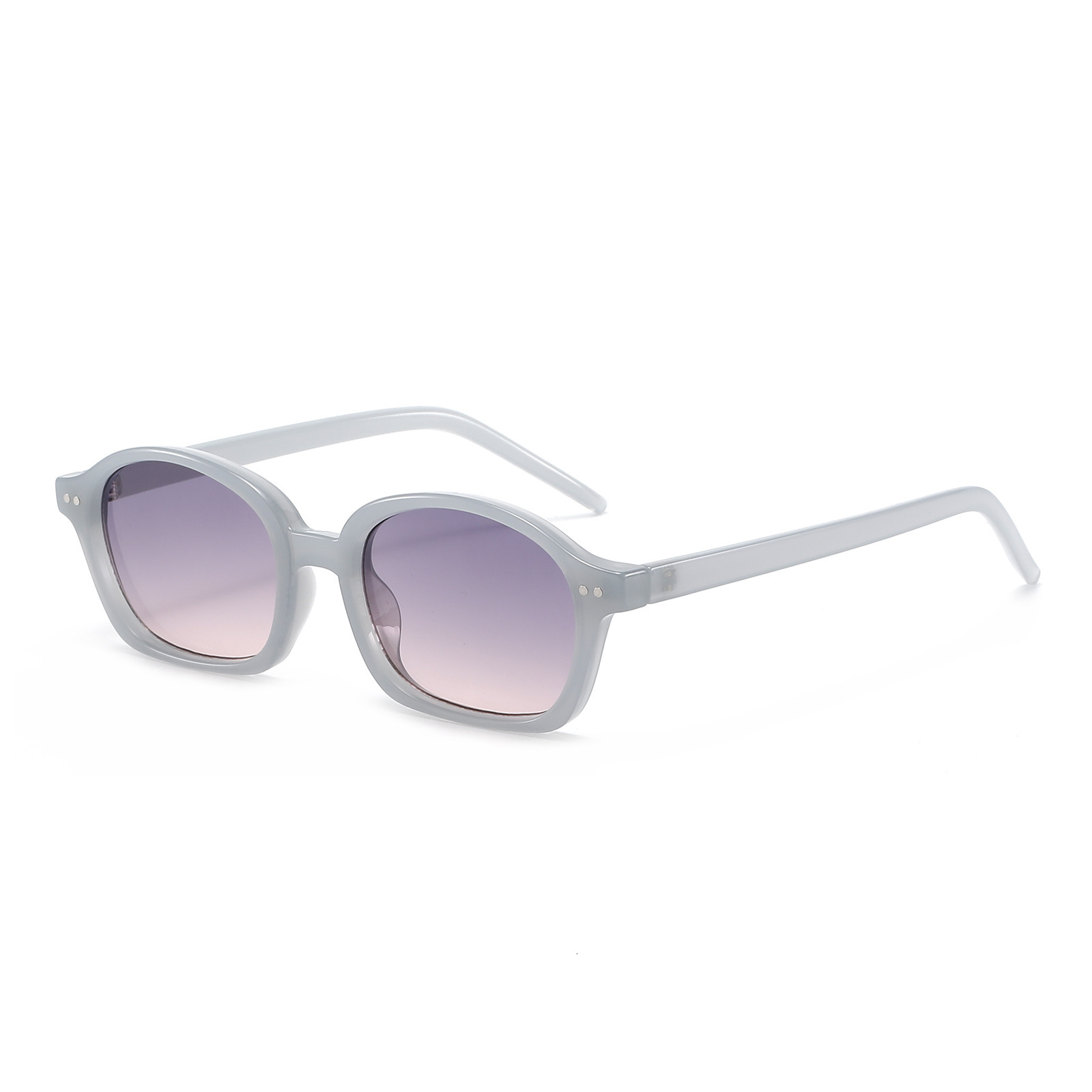 New Fashion Oval Studded Sunglasses, Unique And Versatile, Street Style Jelly-Colored Artistic Casual Women's Sunglasses - view 4